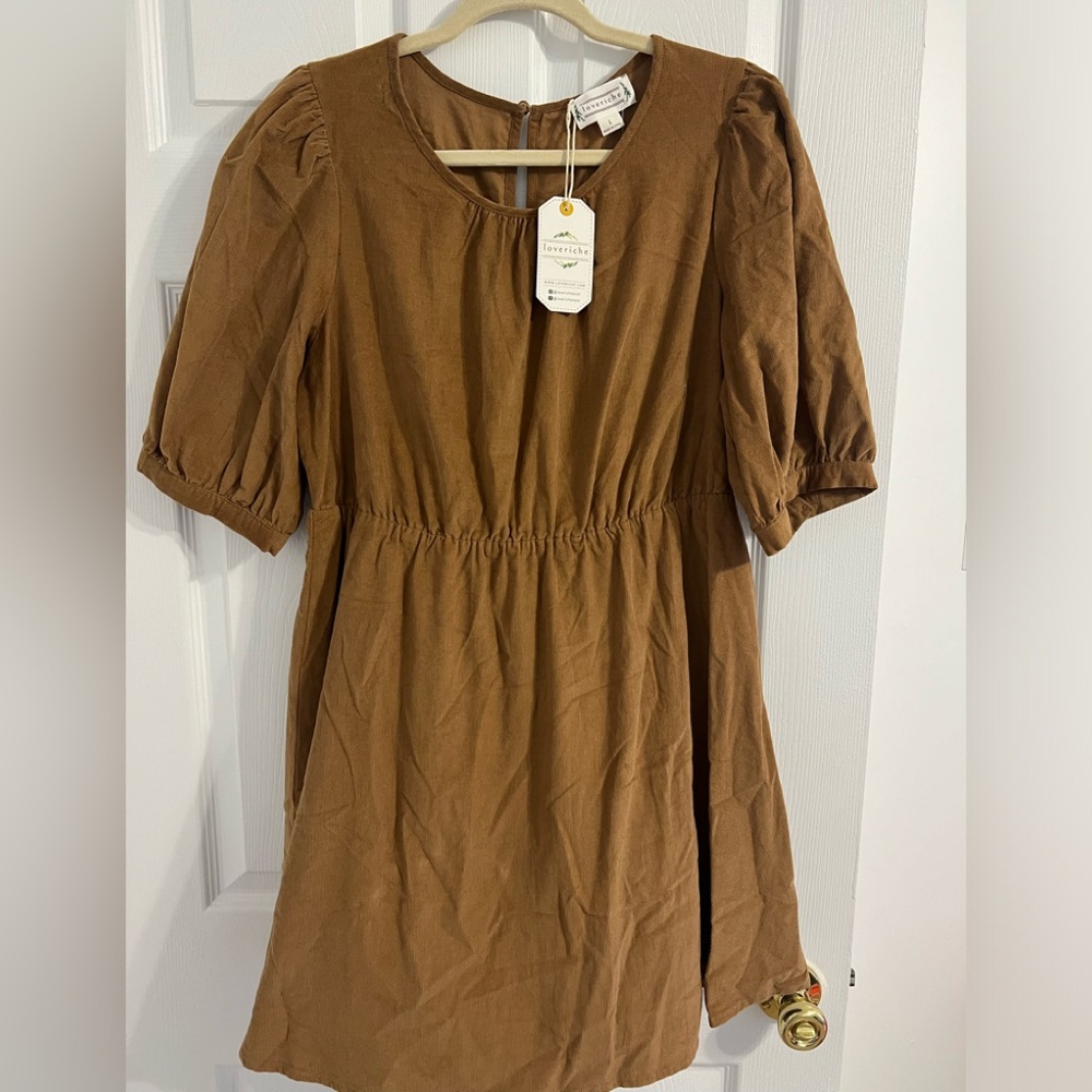 NWT Love Riche Corduroy Dress